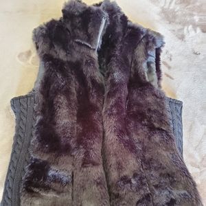 Faux fur vest